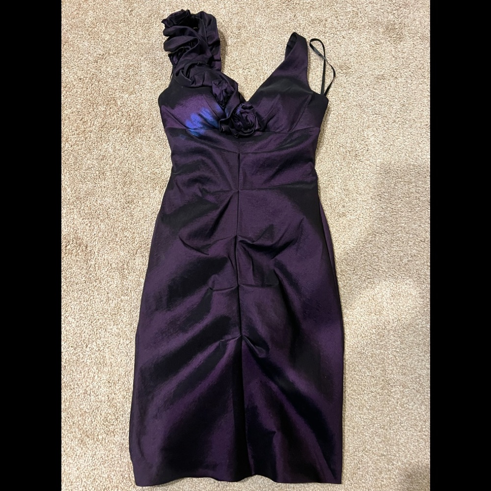 Formal Purple Floral Dress